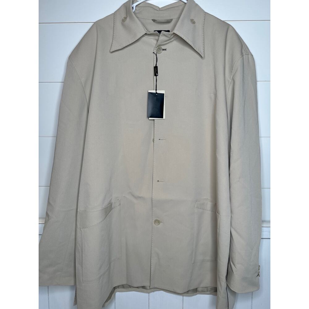 EFFETTI Collection Mens Lined Contemp Tan Blazer/ButtonDown Pockets NWT Size 3XL